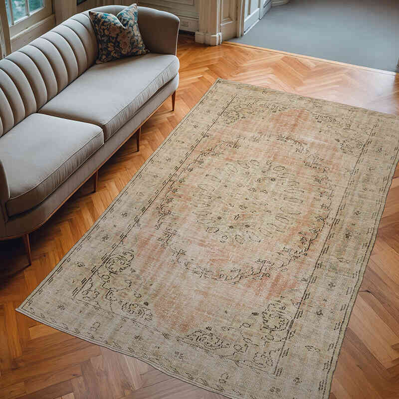 Alfombra Vintage Turca Anudada a Mano - 180 cm x 282 cm - K0063666