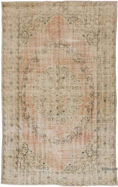 Vintage Turkish Hand-Knotted Rug - 5' 11" x 9' 3" (71" x 111")