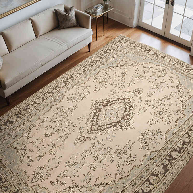 El Dokuma Vintage Halı - 246 cm x 346 cm - K0063699