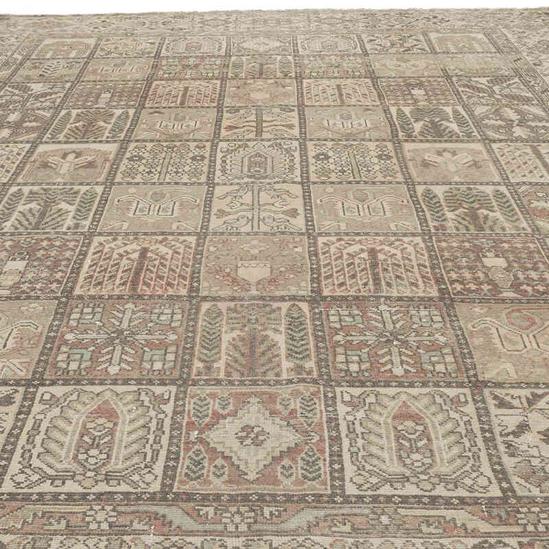 Vintage Hand-Knotted Oriental Rug - 9' 11" x 12' 1" (119" x 145") - K0063706