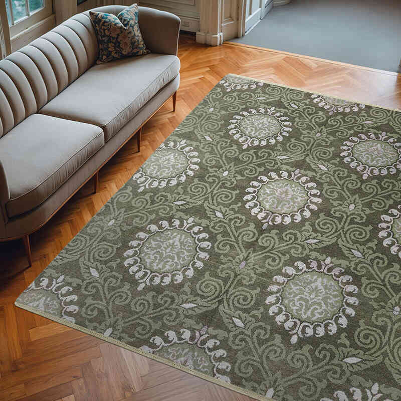New Hand-Knotted Rug - 7' 10" x 9' 11" (94" x 119") - K0063755