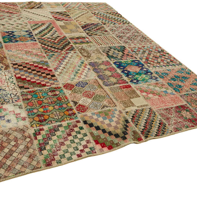 Patchwork El Dokuma Halı - 250 cm x 300 cm - K0063775