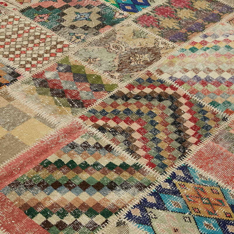 Patchwork El Dokuma Halı - 250 cm x 300 cm - K0063775