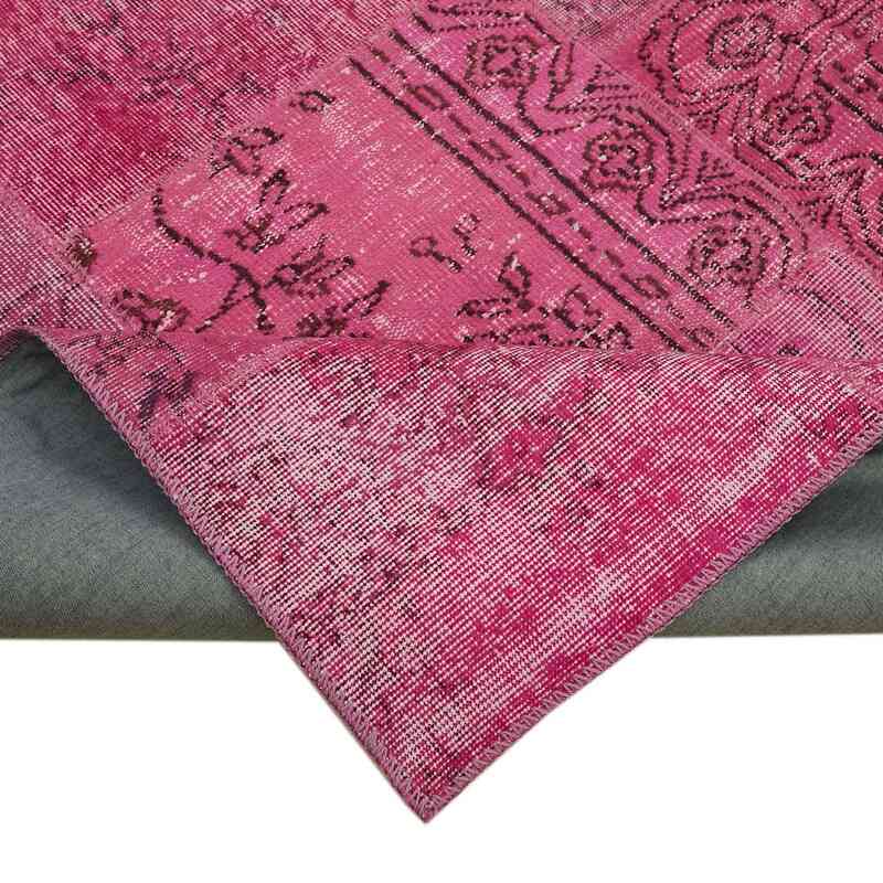 Patchwork Hand-Knotted Turkish Rug - 8' 2" x 9' 10" (98" x 118") - K0063779