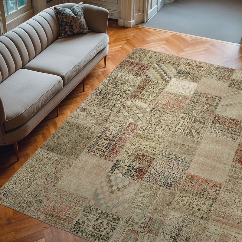 Alfombra Turca de Retazos - 250 cm x 296 cm - K0063797