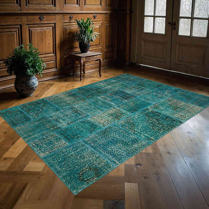 Alfombra Turca de Retazos - 170 cm x 241 cm - K0063832