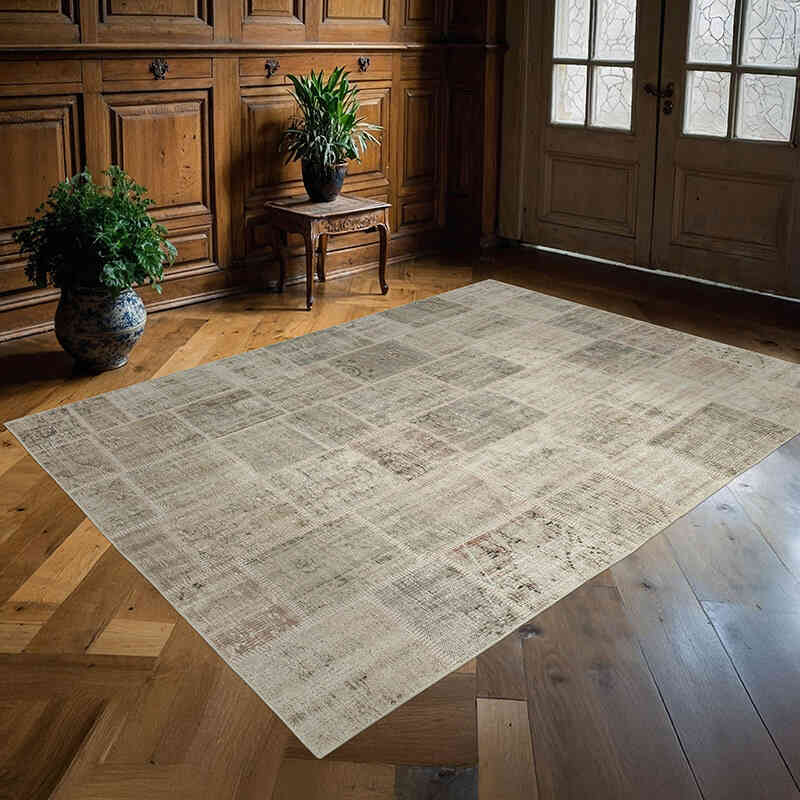 Patchwork El Dokuma Halı - 172 cm x 236 cm - K0063839