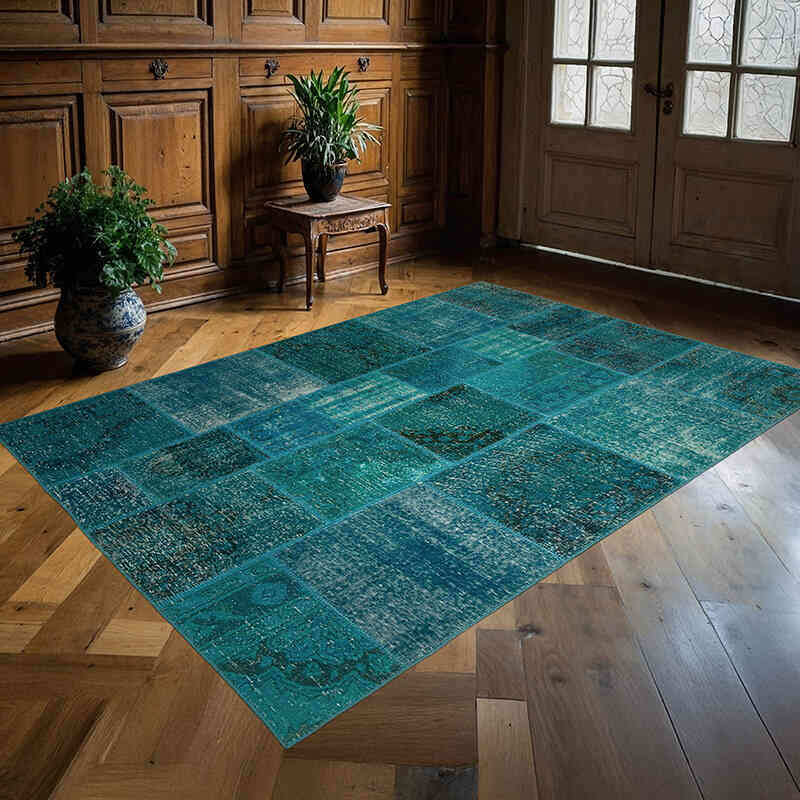 Patchwork El Dokuma Halı - 170 cm x 239 cm - K0063841