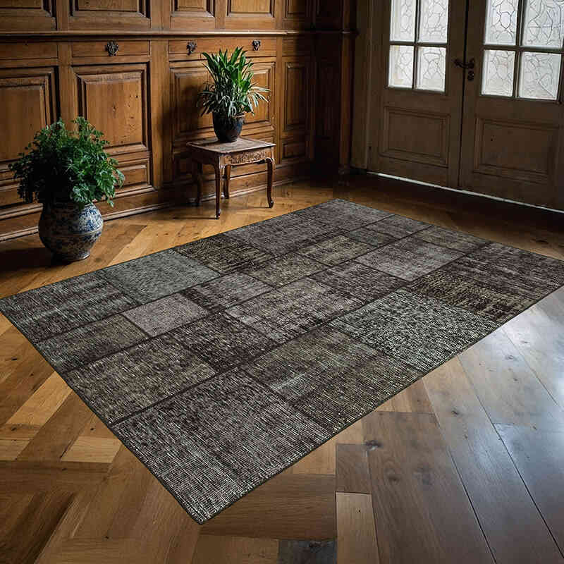 Patchwork El Dokuma Halı - 171 cm x 242 cm - K0063843