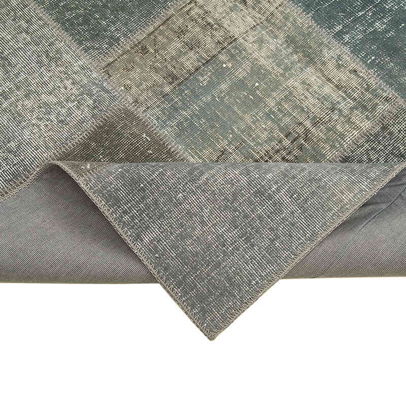 Patchwork Hand-Knotted Turkish Rug - 5' 7" x 7' 10" (67" x 94") - K0063846