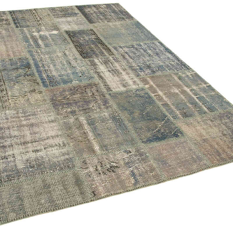 Gris Alfombra Turca de Retazos - 174 cm x 243 cm - K0063850
