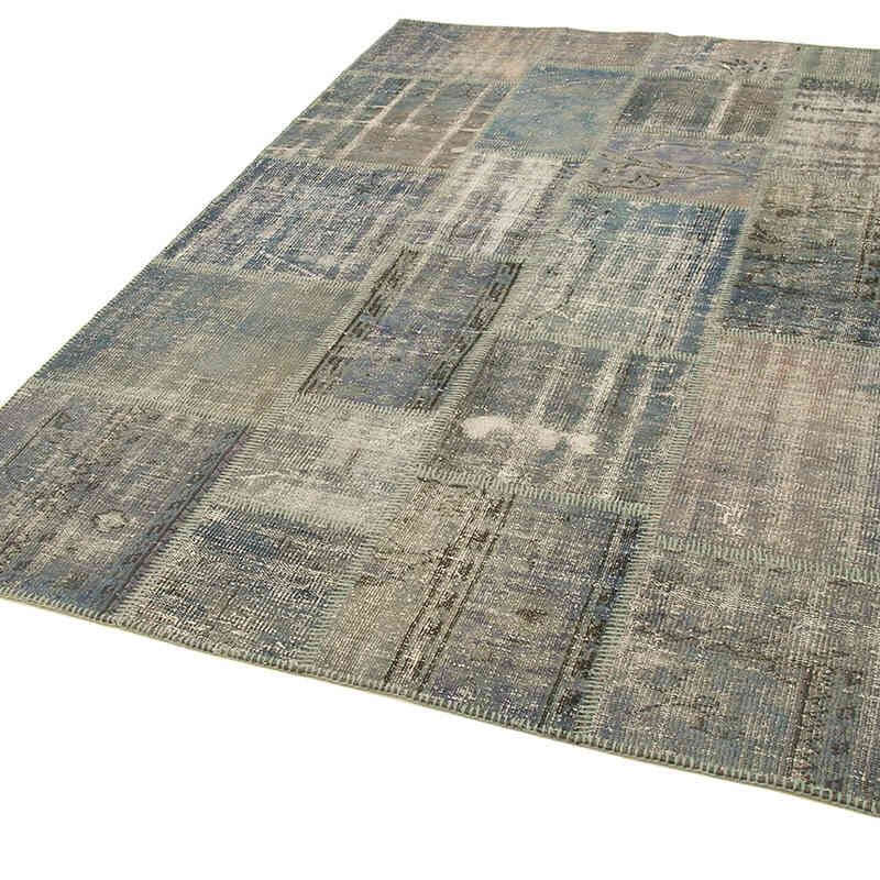 Gris Alfombra Turca de Retazos - 174 cm x 243 cm - K0063850