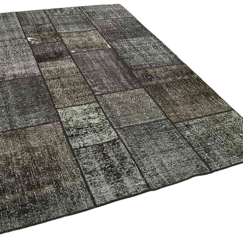 Patchwork Hand-Knotted Turkish Rug - 5' 8" x 7' 10" (68" x 94") - K0063851