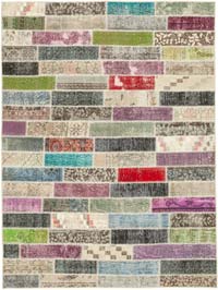 Patchwork El Dokuma Halı - 173 cm x 231 cm