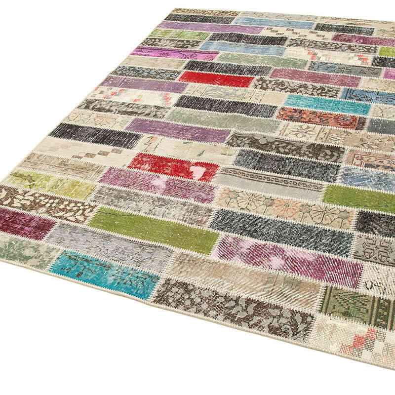 Patchwork El Dokuma Halı - 173 cm x 231 cm - K0063852