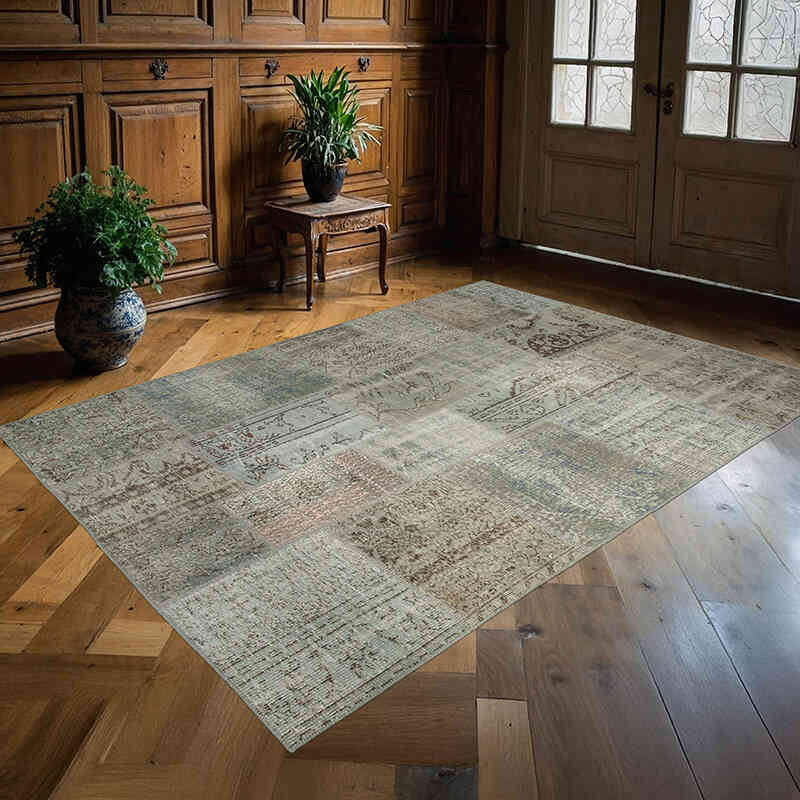 Azul Alfombra Turca de Retazos - 170 cm x 240 cm - K0063854
