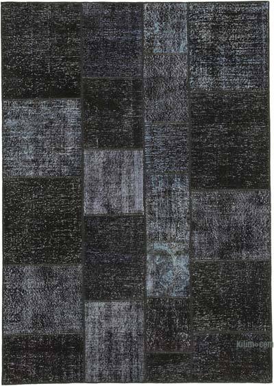Patchwork Hand-Knotted Turkish Rug - 5' 7" x 8'  (67 in. x 96 in.)