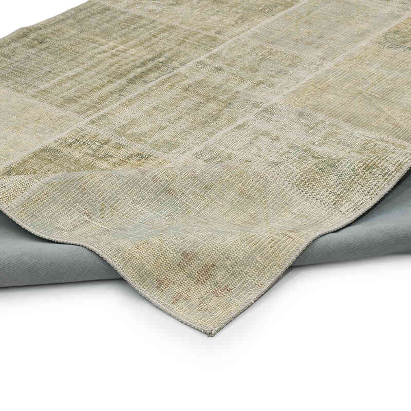 Patchwork Hand-Knotted Turkish Rug - 5' 7" x 7' 10" (67" x 94") - K0063860