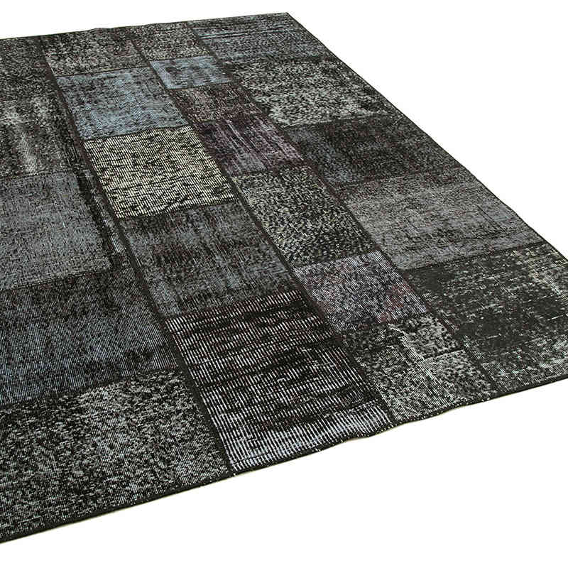 Patchwork Hand-Knotted Turkish Rug - 5' 7" x 7' 10" (67" x 94") - K0063866