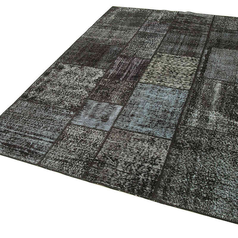 Patchwork Hand-Knotted Turkish Rug - 5' 7" x 7' 10" (67" x 94") - K0063866