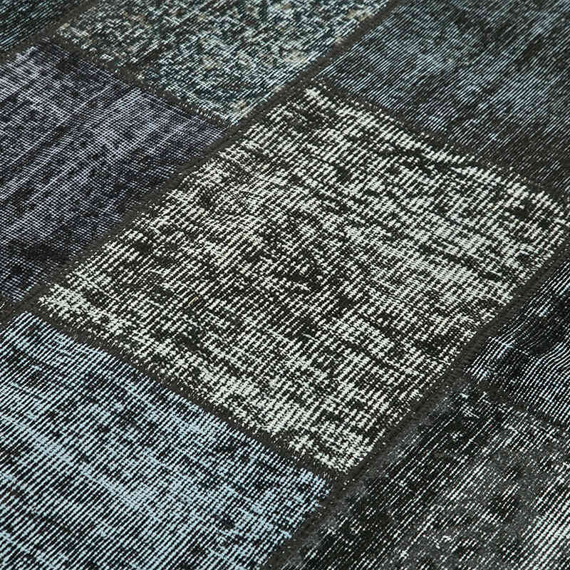 Patchwork Hand-Knotted Turkish Rug - 5' 7" x 7' 10" (67" x 94") - K0063866