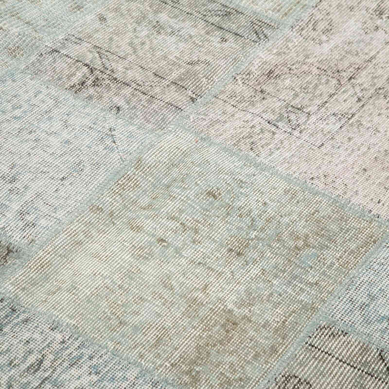 Patchwork Hand-Knotted Turkish Rug - 5' 7" x 7' 11" (67" x 95") - K0063871