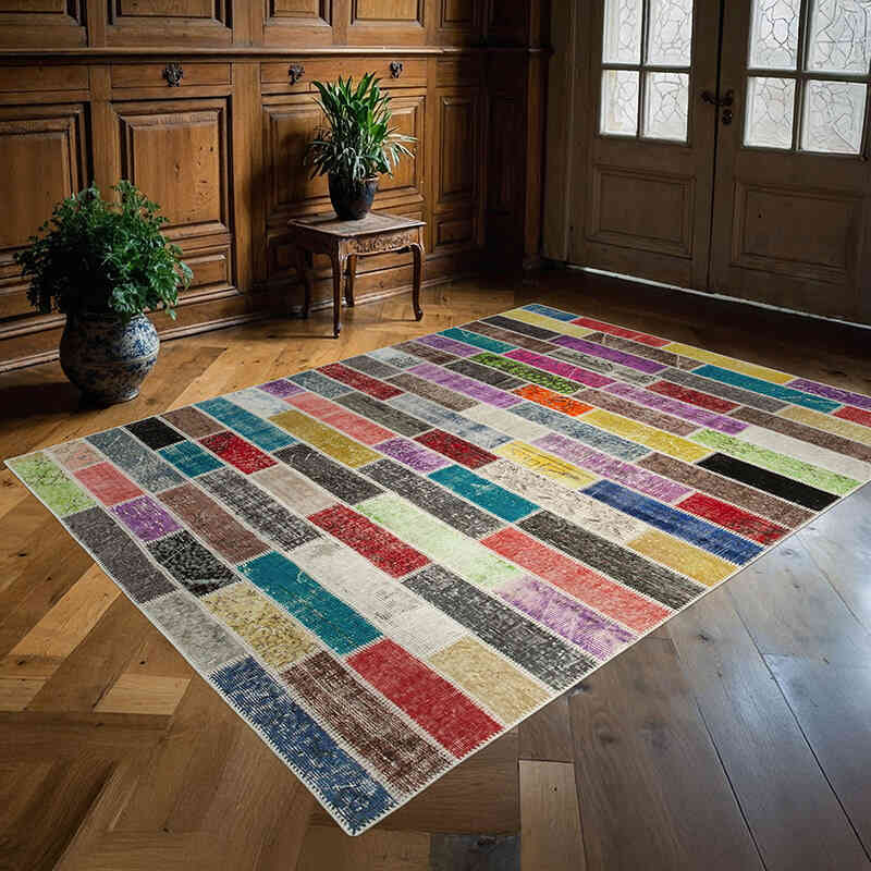 Alfombra Turca de Retazos - 172 cm x 230 cm - K0063877