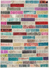 Patchwork El Dokuma Halı - 170 cm x 237 cm