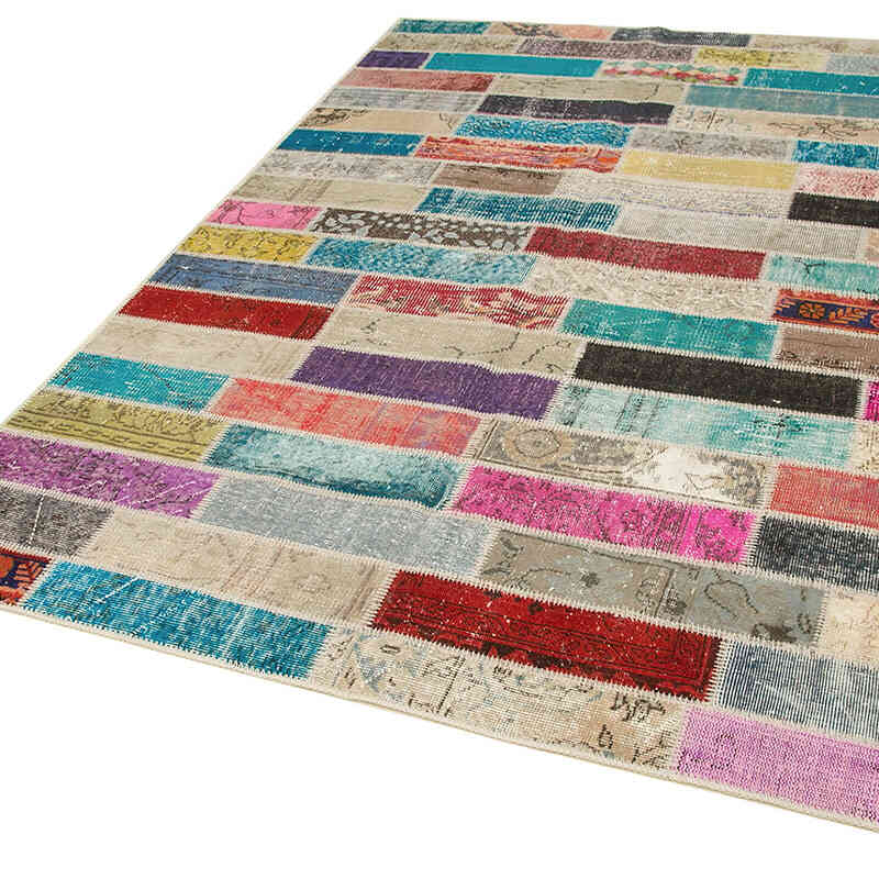Patchwork El Dokuma Halı - 170 cm x 237 cm - K0063883