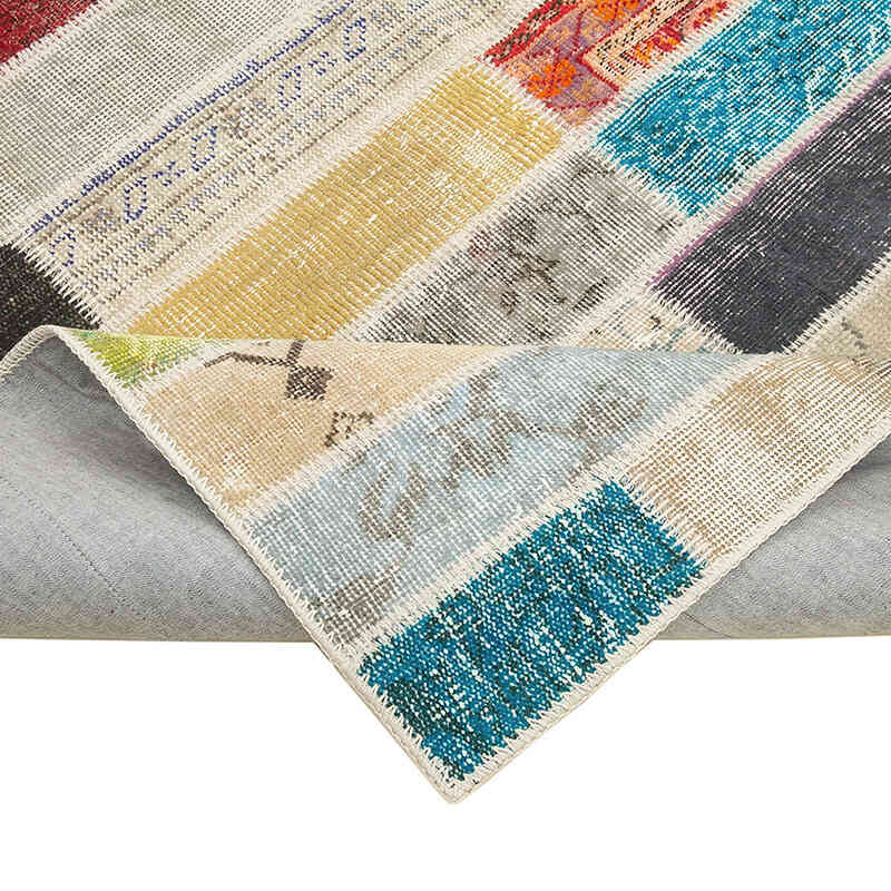 Patchwork El Dokuma Halı - 170 cm x 237 cm - K0063883