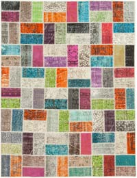 Patchwork El Dokuma Halı - 173 cm x 225 cm
