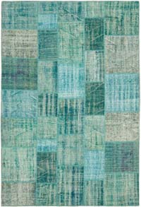 Alfombra Turca de Retazos - 204 cm x 303 cm