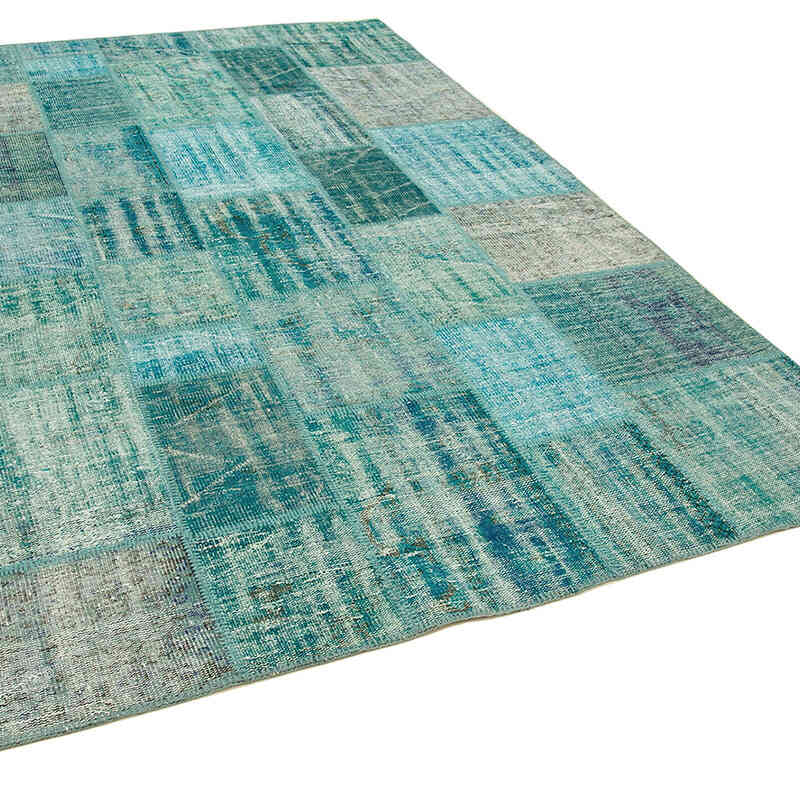 Patchwork El Dokuma Halı - 204 cm x 303 cm - K0063889