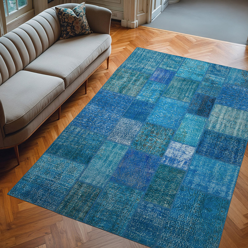Alfombra Turca de Retazos - 205 cm x 305 cm - K0063905