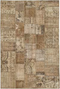 Patchwork El Dokuma Halı - 201 cm x 301 cm