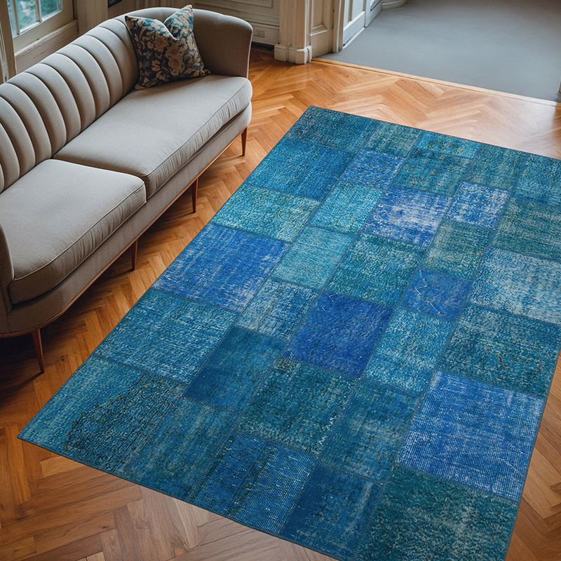 Alfombra Turca de Retazos - 206 cm x 298 cm - K0063910