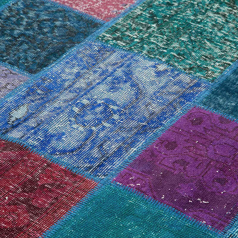 Patchwork El Dokuma Halı - 204 cm x 300 cm - K0063917