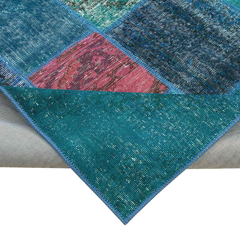 Patchwork El Dokuma Halı - 204 cm x 300 cm - K0063917