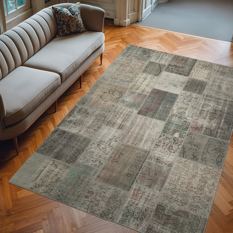 Alfombra Turca de Retazos - 202 cm x 300 cm - K0063918