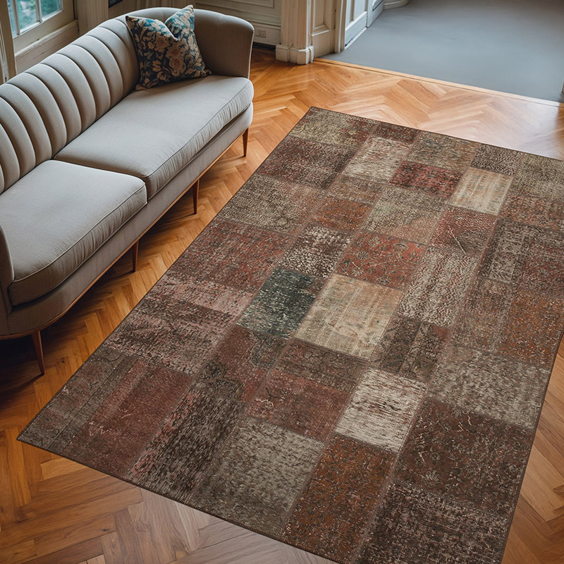 Alfombra Turca de Retazos - 202 cm x 298 cm - K0063919