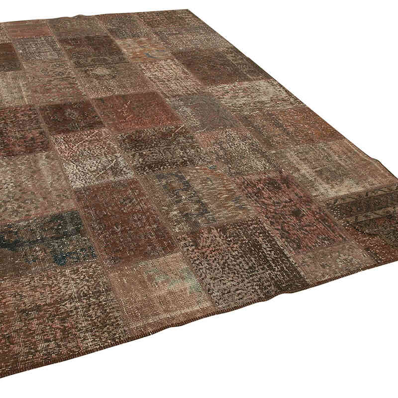 Patchwork El Dokuma Halı - 204 cm x 301 cm - K0063924