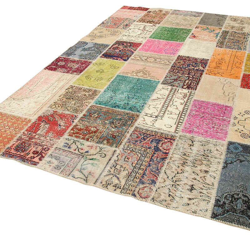 Patchwork El Dokuma Halı - 209 cm x 298 cm - K0063927