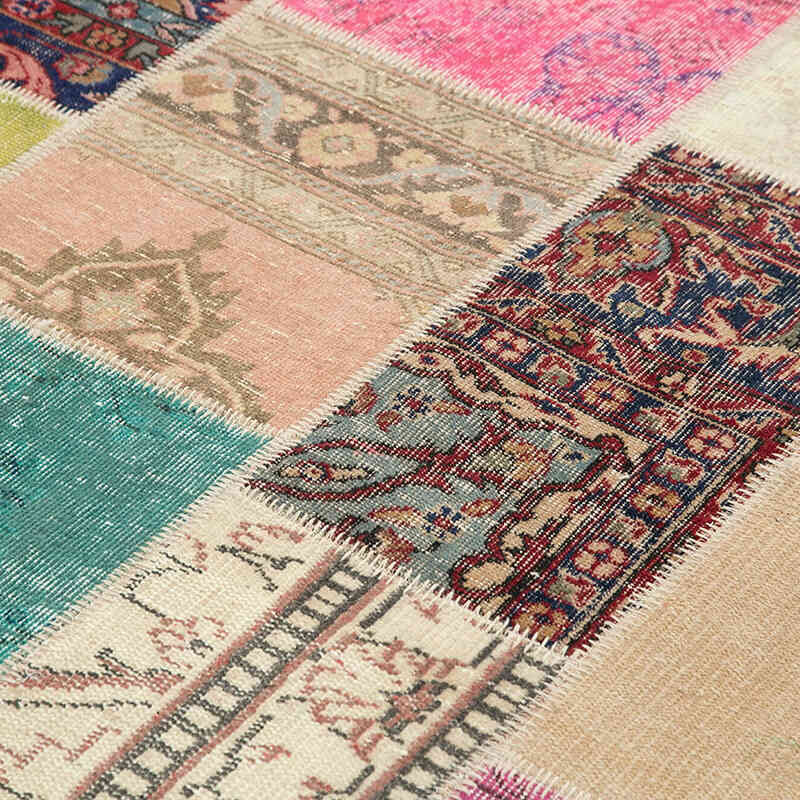 Patchwork El Dokuma Halı - 209 cm x 298 cm - K0063927