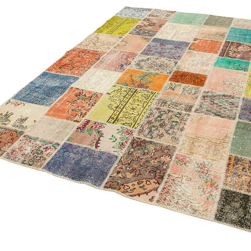 Patchwork El Dokuma Halı - 206 cm x 297 cm - K0063932