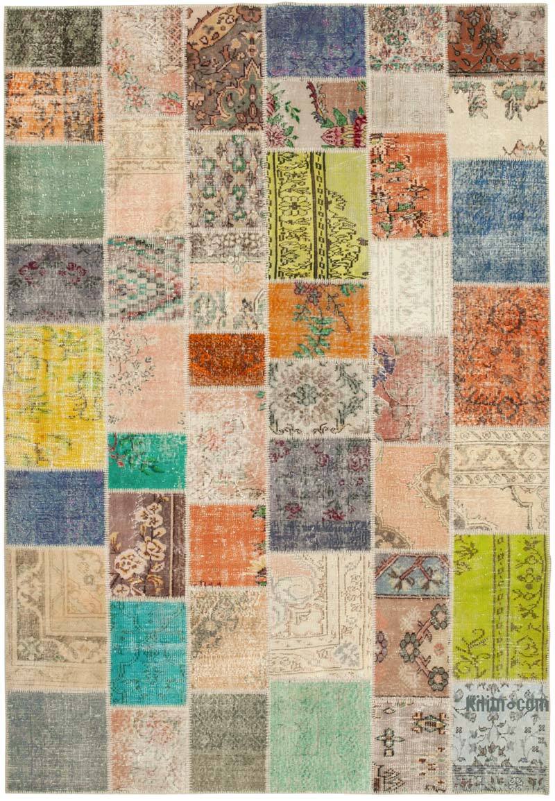 Patchwork El Dokuma Halı - 206 cm x 297 cm - K0063932