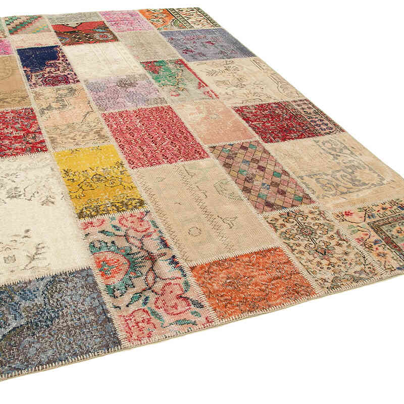 Patchwork El Dokuma Halı - 203 cm x 292 cm - K0063937