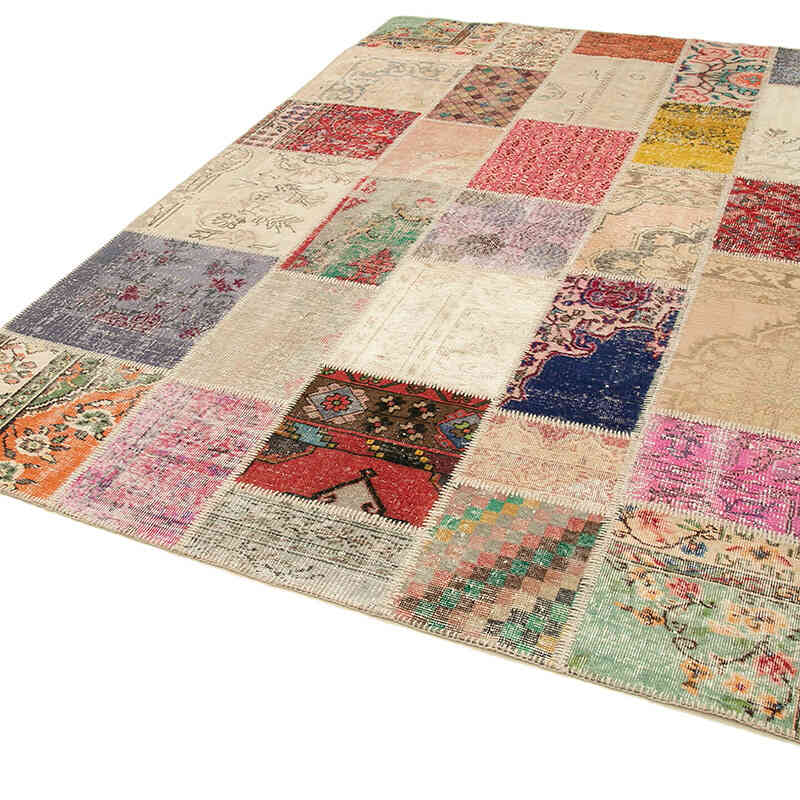 Patchwork El Dokuma Halı - 203 cm x 292 cm - K0063937