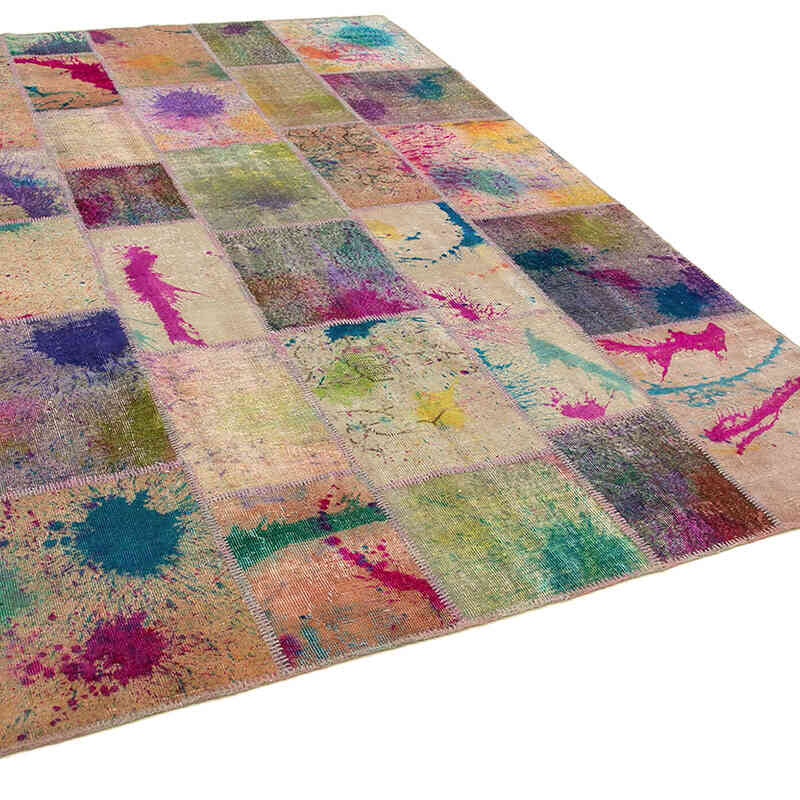 Patchwork El Dokuma Halı - 204 cm x 300 cm - K0063939