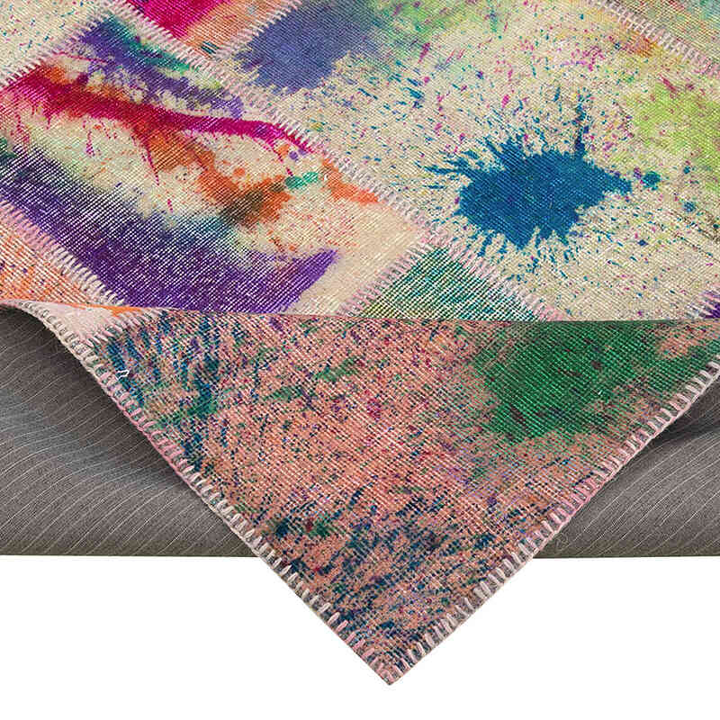 Patchwork El Dokuma Halı - 203 cm x 297 cm - K0063945