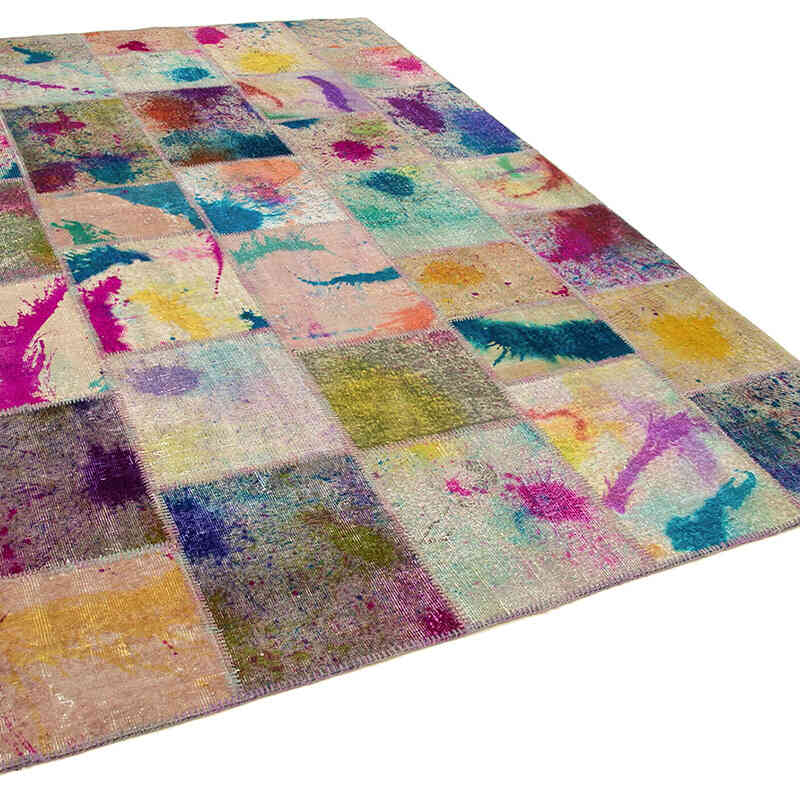 Patchwork El Dokuma Halı - 200 cm x 298 cm - K0063951
